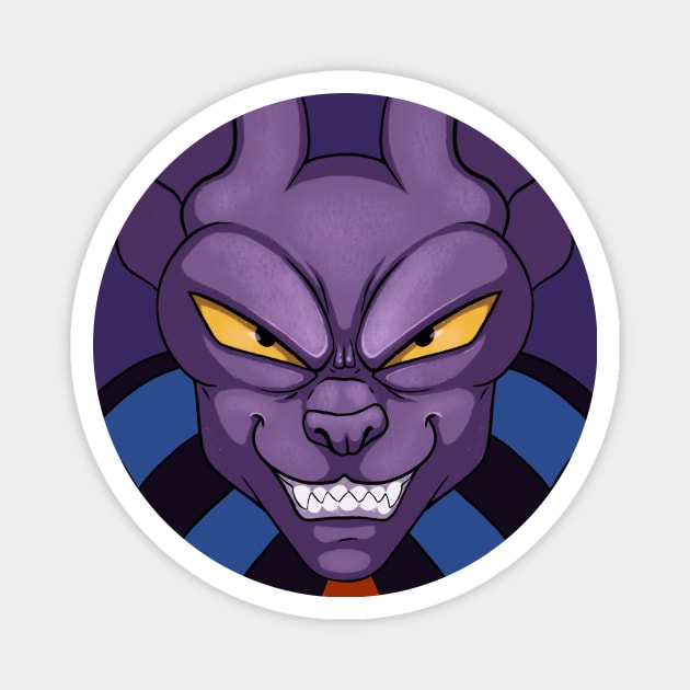 God of Destruction Magnet by JFells